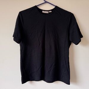 Vintage Nordstrom Black Classic Short Sleeve Tee T Shirt Size M